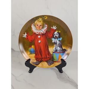 Tommy The Clown John Mc Clelland Year 1982 Fine China 10" Wall Decor Plates Reco